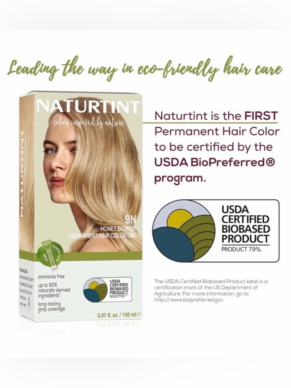 Naturtint Permanent Hair Color  9N
Honey Blonde Hair Dye New